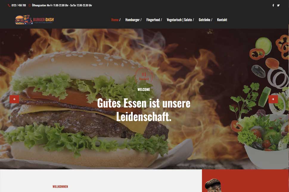 Burger Imbiss Website Demo