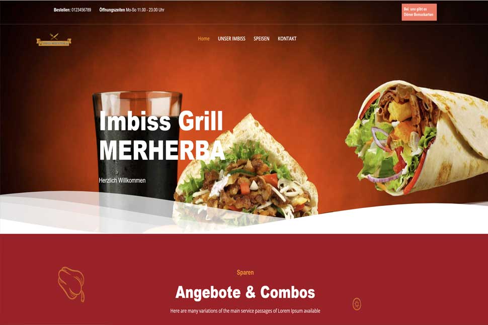 Döner Imbiss Website Demo