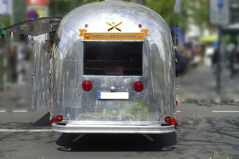 Foodtruck-Website-Vorlage mit wechselnden Standorten