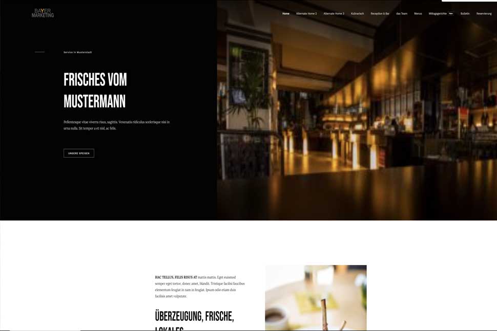 Restaurant WordPress Website Demo