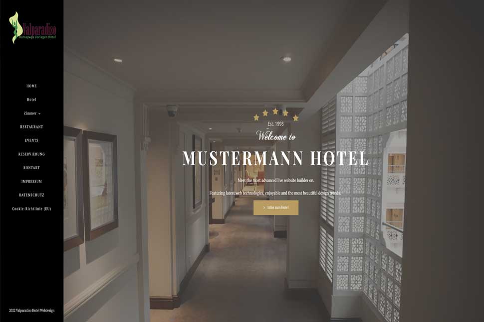 Muster Hotel Homepage