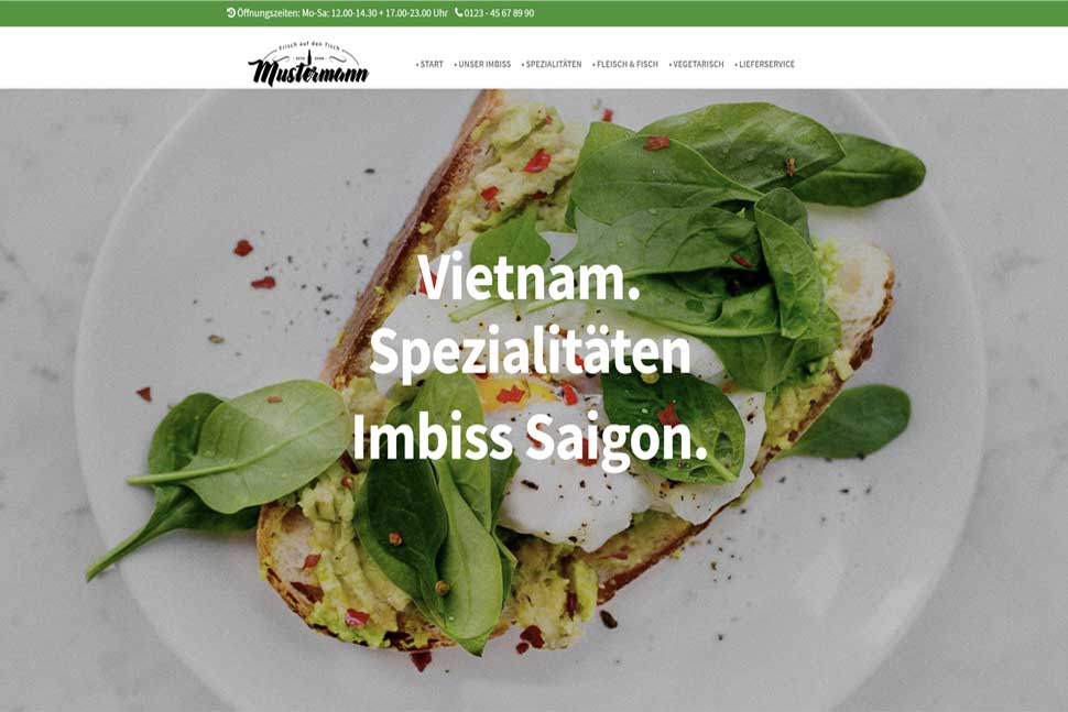 Vorlage Homepage Vietn. Restaurant